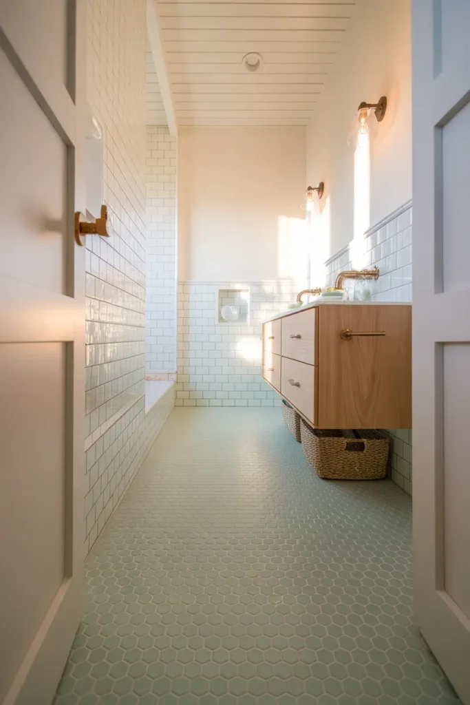 Mint Penny Floors