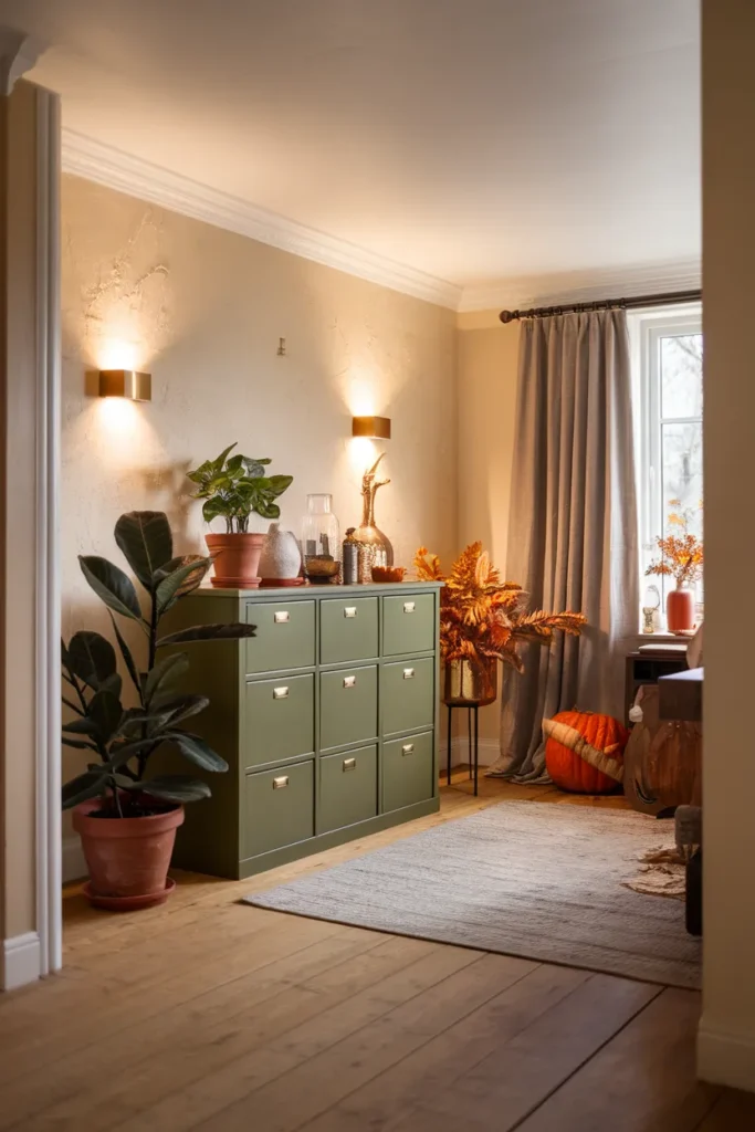 Olive Green Cabinet