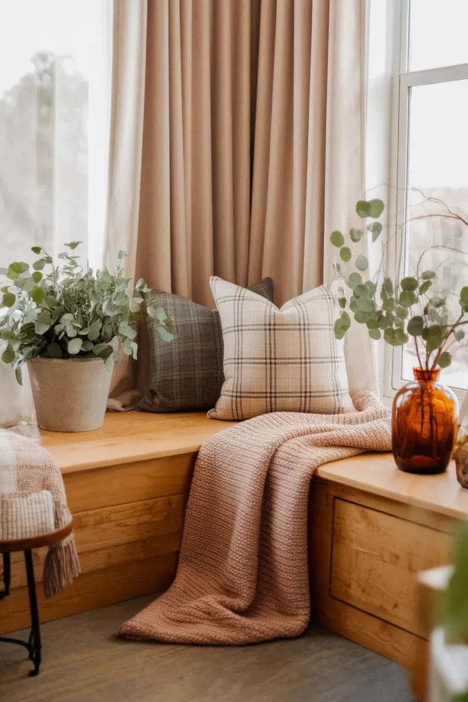 Plaid Window Nook
