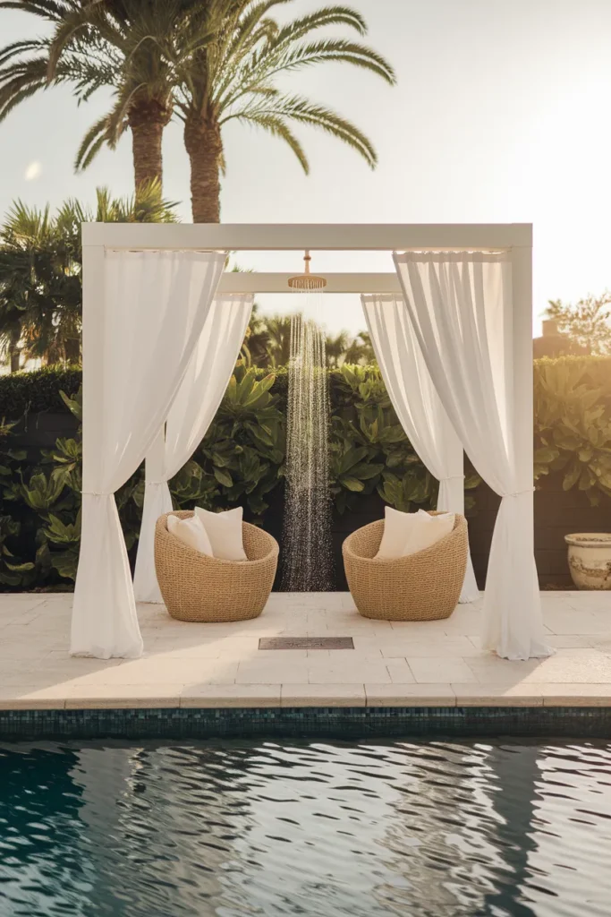 Poolside Cabana Shower