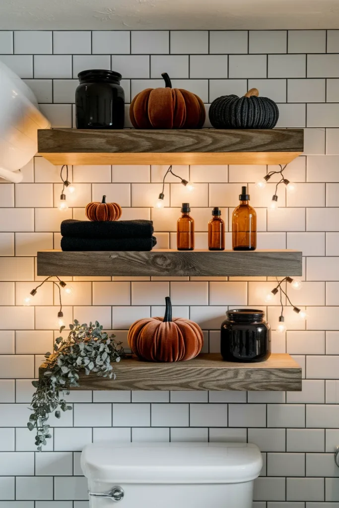  Pumpkin Shelf Styling