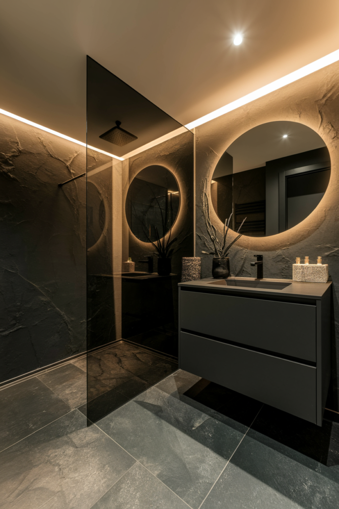 Smoky Glass Shower
