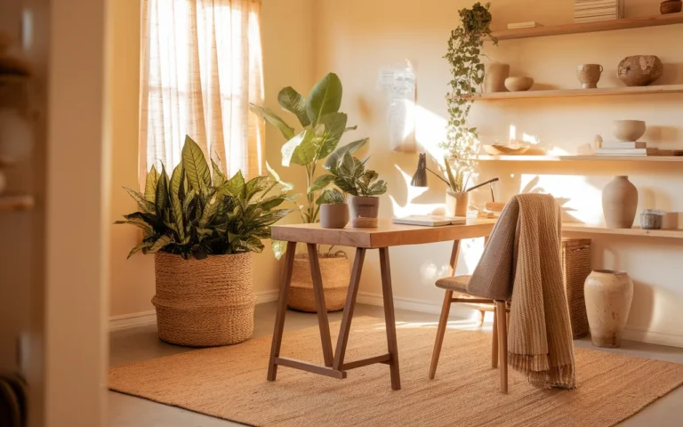 fall office plant decor ideas