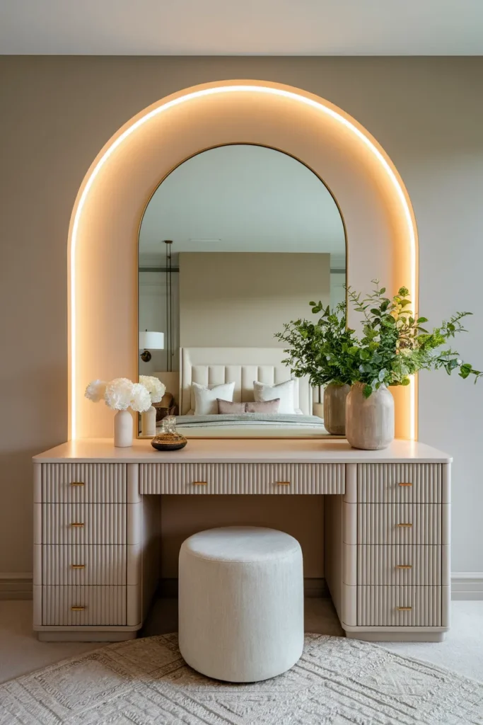 Arched Mirror Vanity