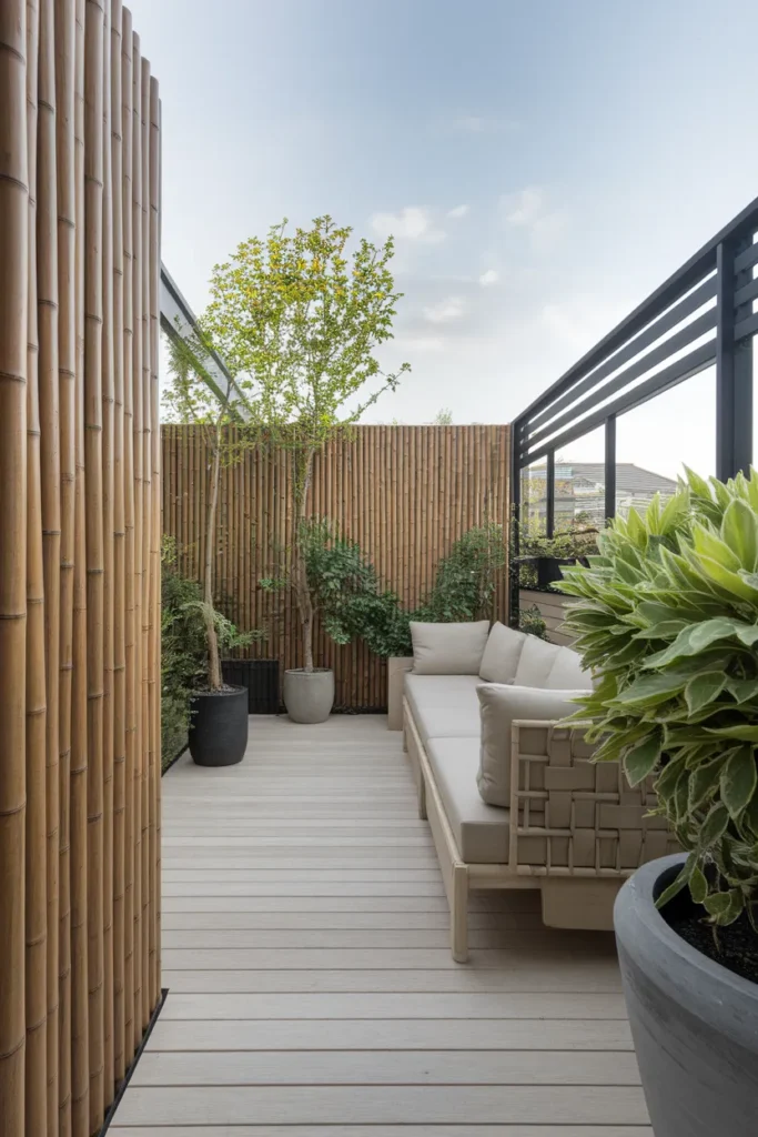 Bamboo Privacy Wall