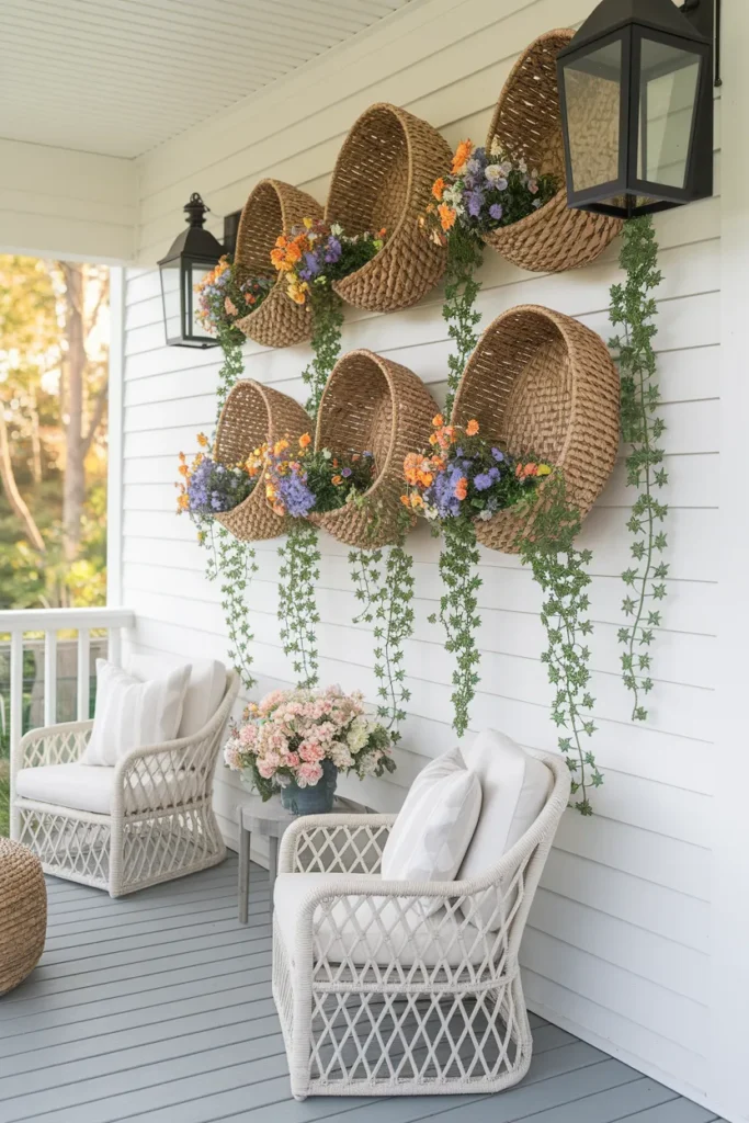 Basket Flower Wall