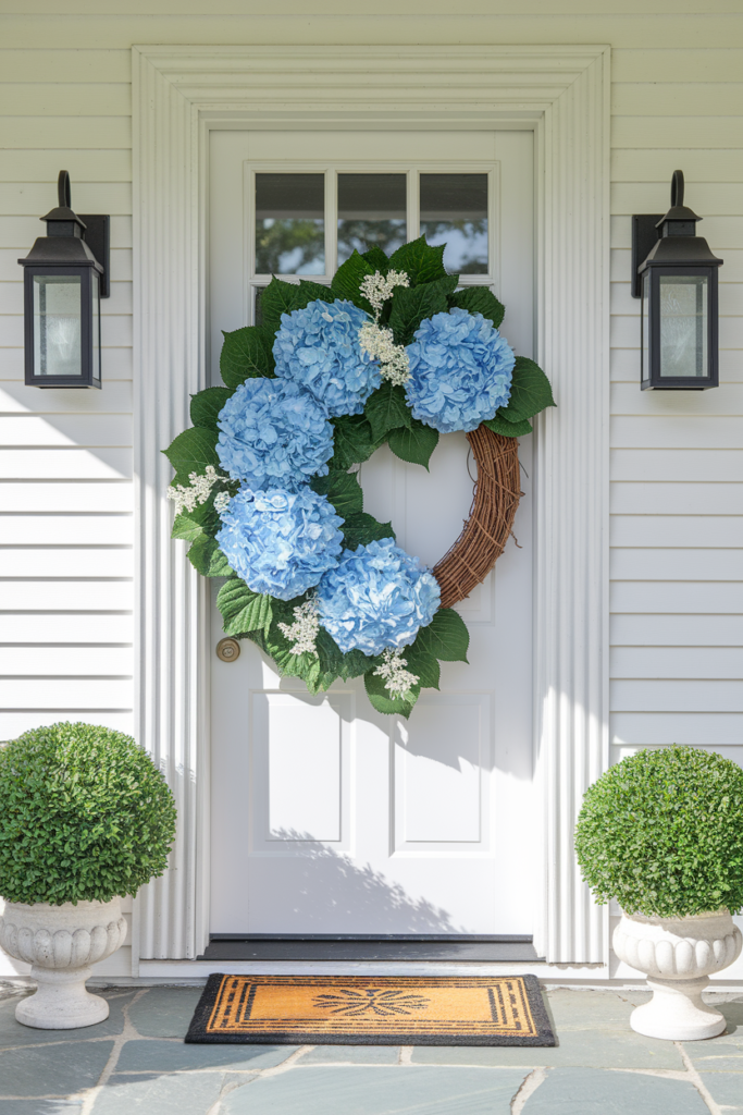 Blue Hydrangea Bloom