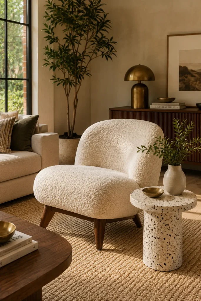 Boucle Lounge Chair