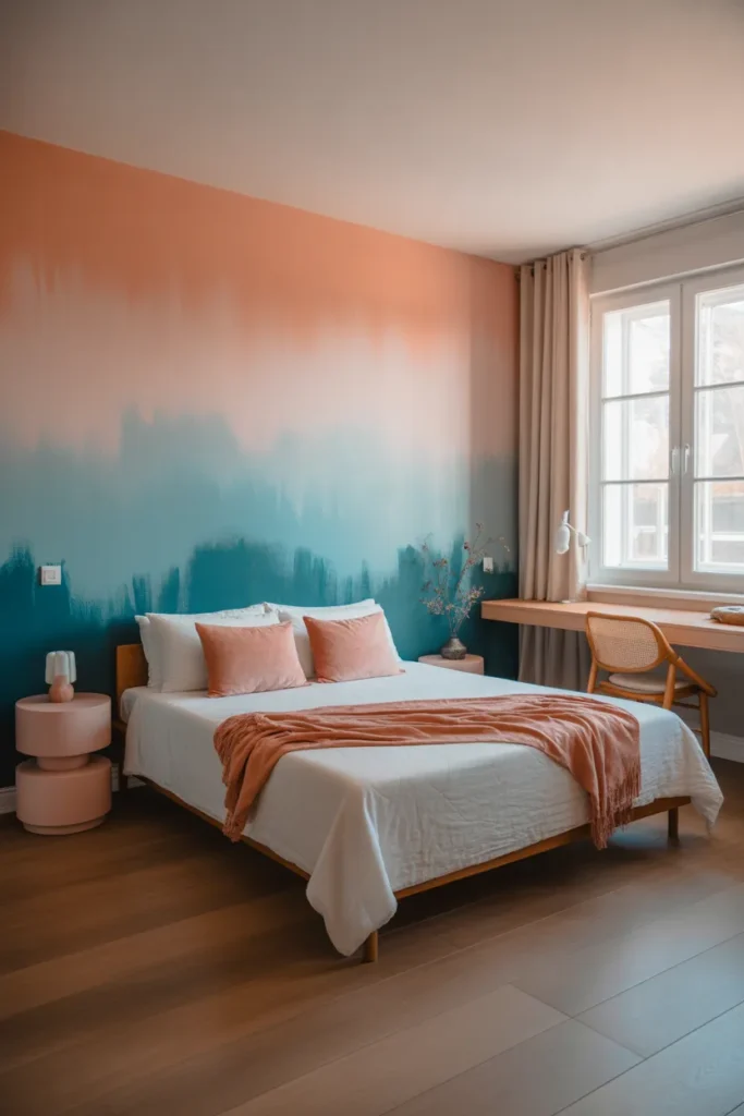 Bright Ombre Wall