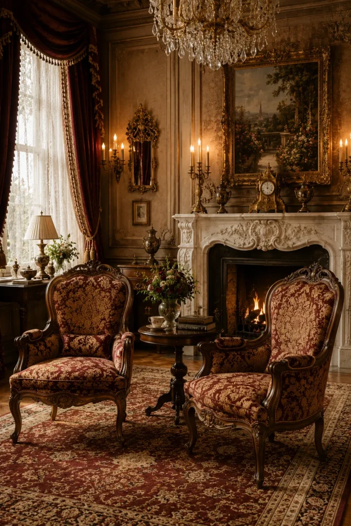 Brocade Accent Chairs