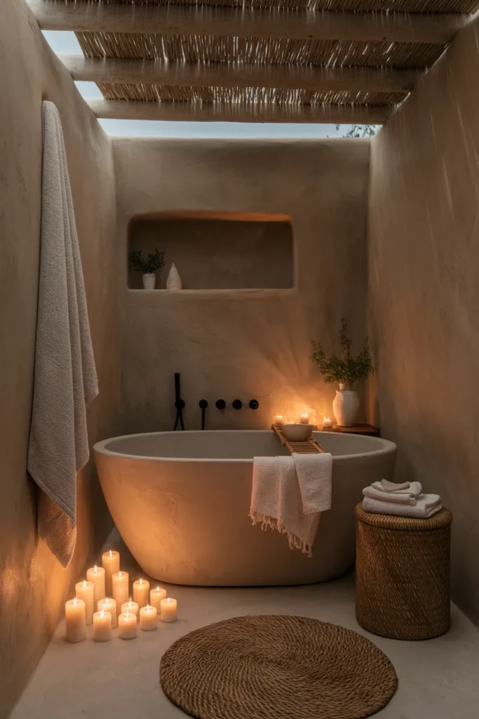Candlelit Bath Corner