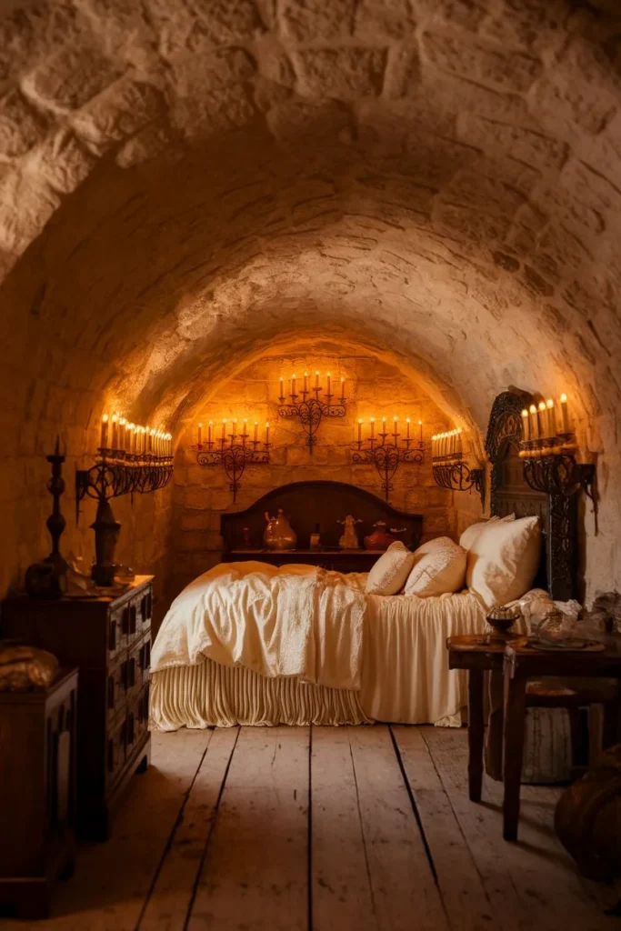 Candlelit Stone Nook