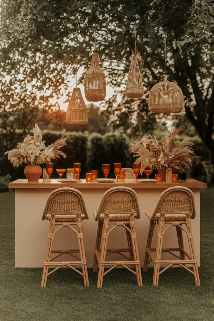 Cane Bar Stools