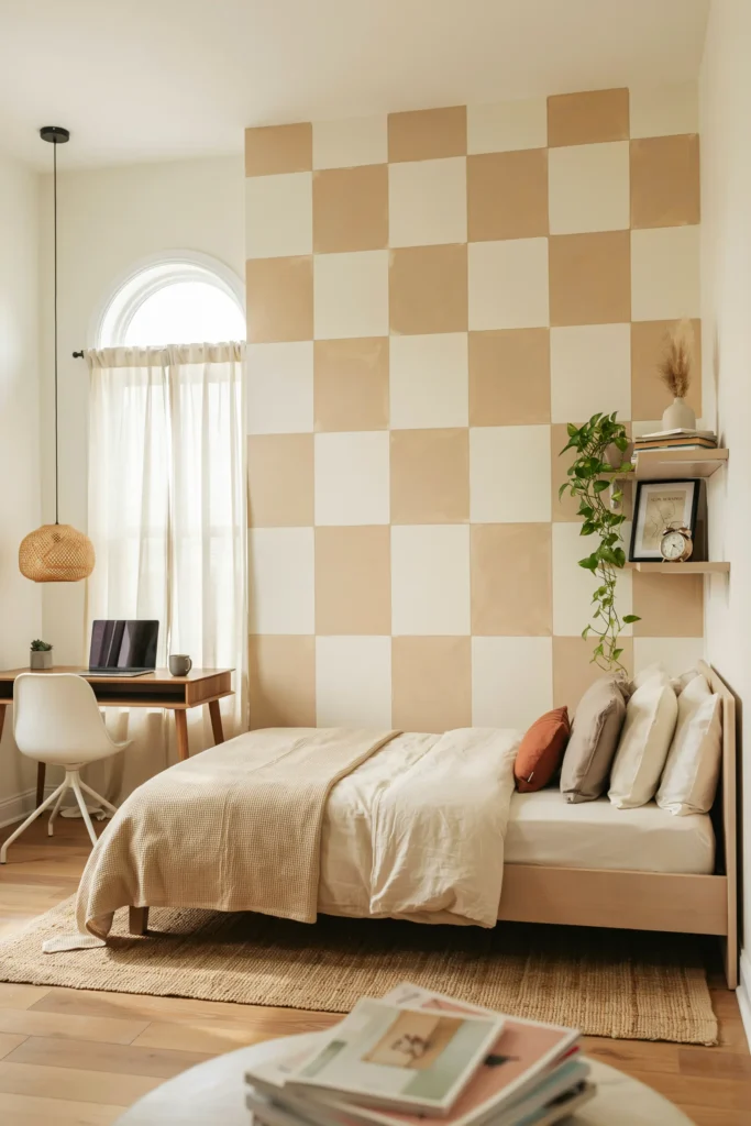 Checkerboard Accent Wall