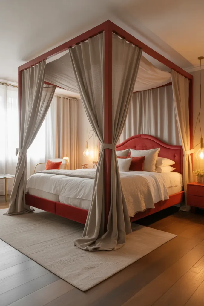 Cherry Canopy Bed