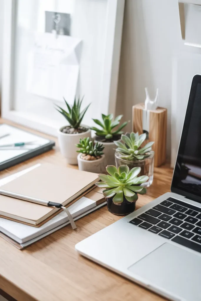 Compact Desk Succulents