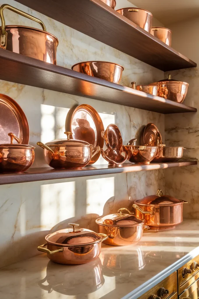 Copper Cookware Showcase