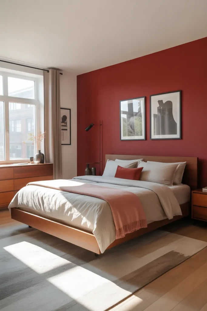 Crimson Accent Wall