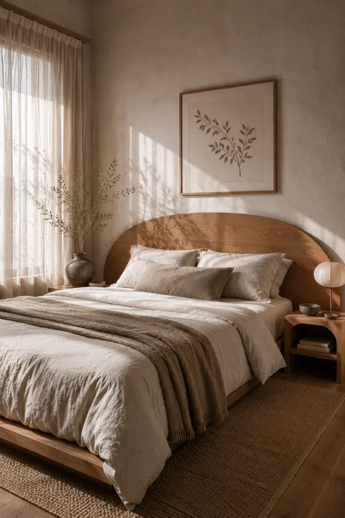 Curved Wood Headboard