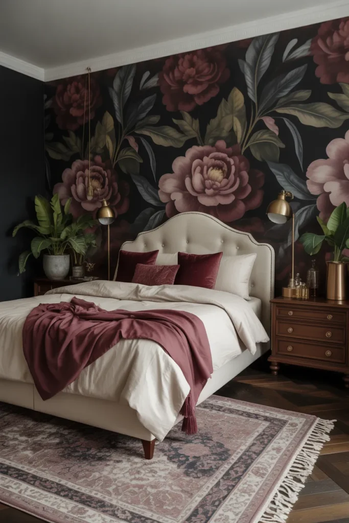 Dark Floral Wallpaper