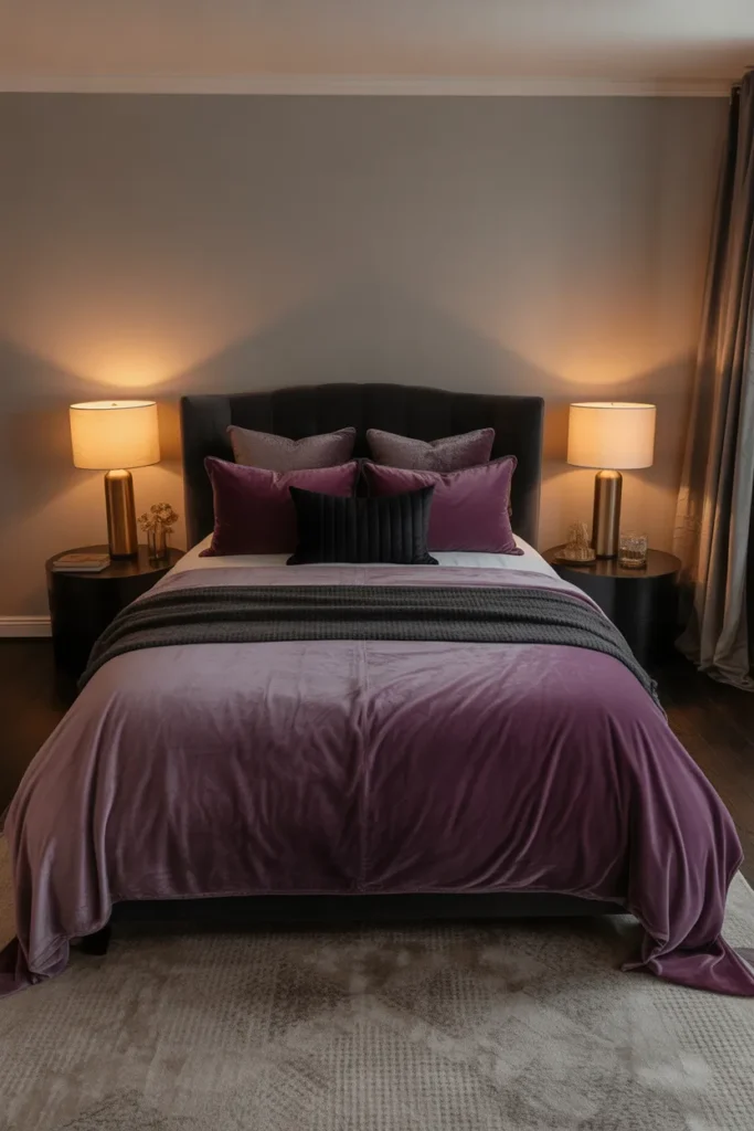 Deep Plum Bedding