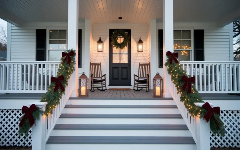 Farmhouse Christmas Porch Ideas