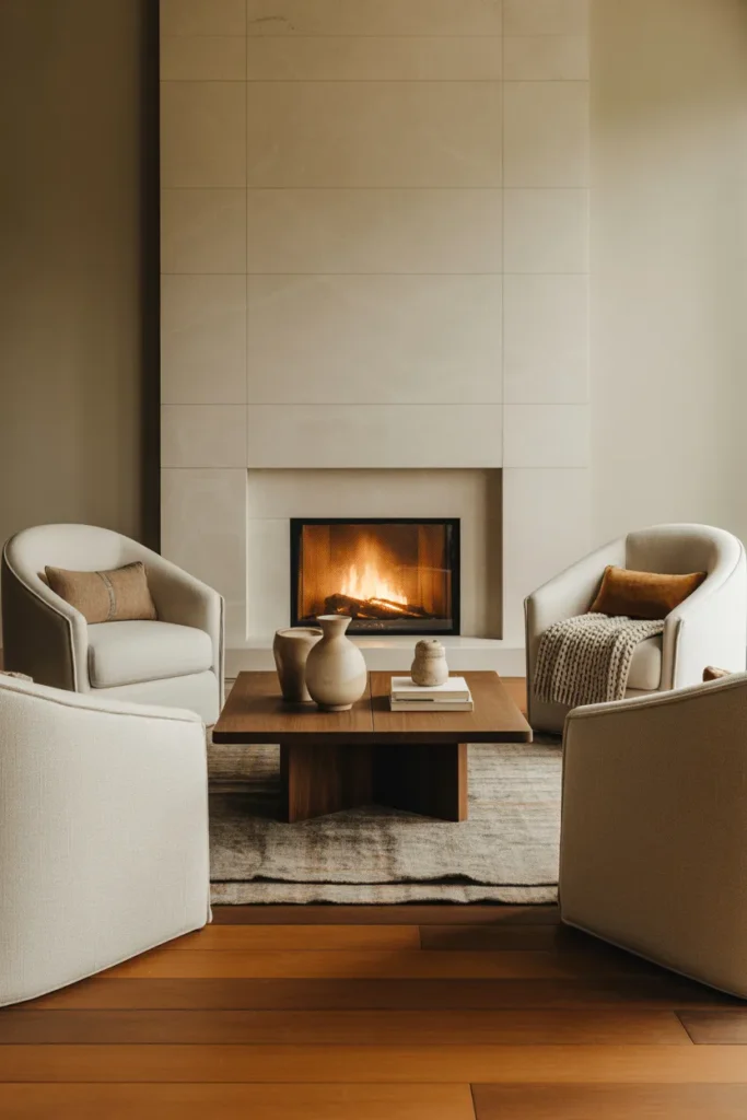 Fireplace Conversation Circle