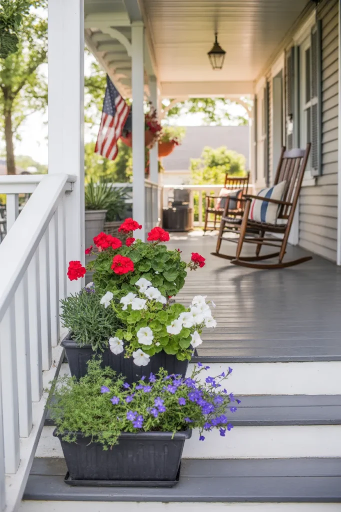 Flag Layered Planters