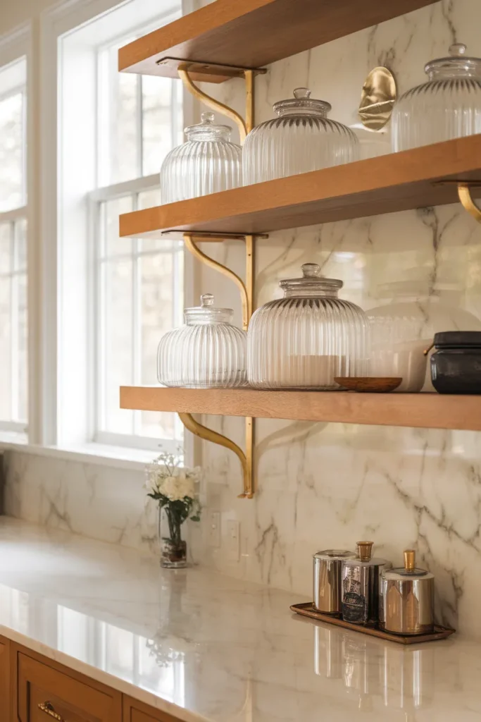  Fluted Glass Canisters