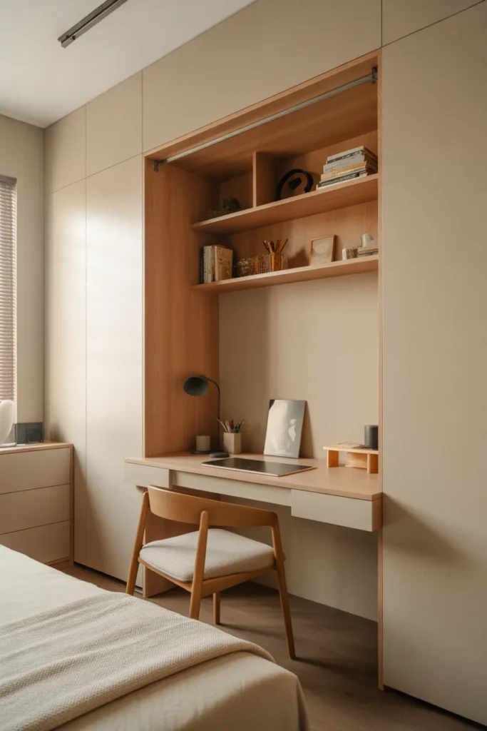 Fold-Down Desk Niche