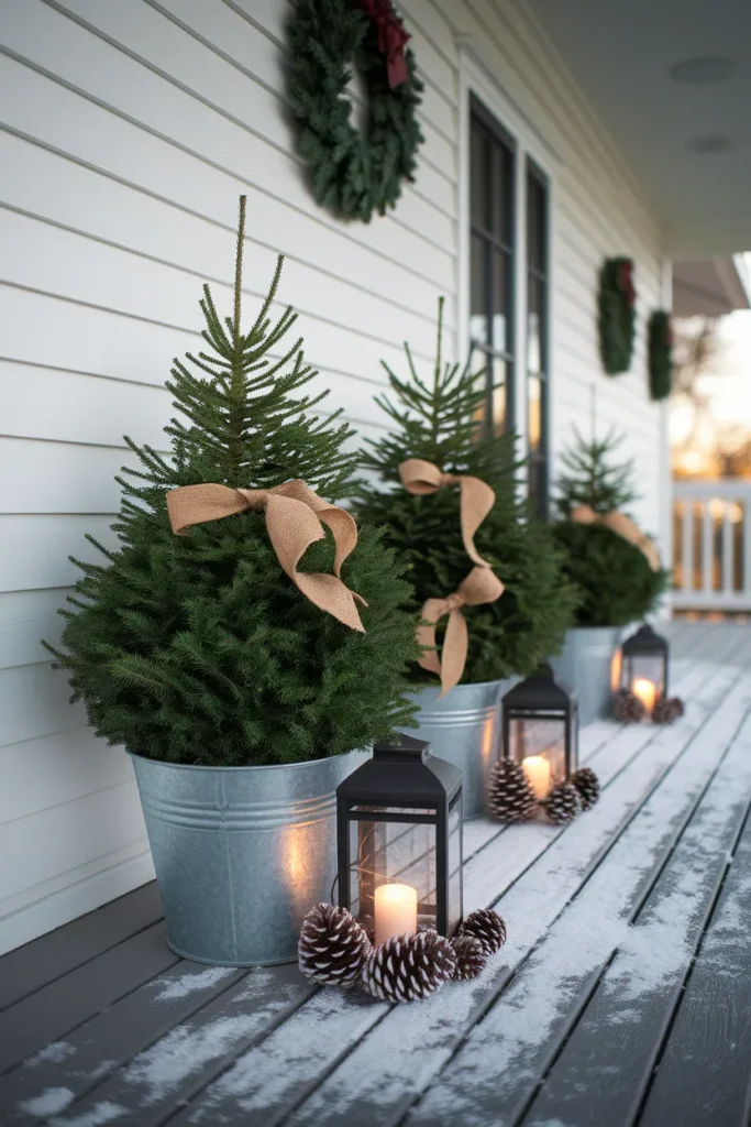 Galvanized Bucket Trees