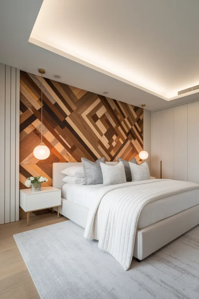 Geometric Wood Mosaic