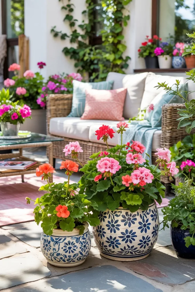Geranium Patio Display