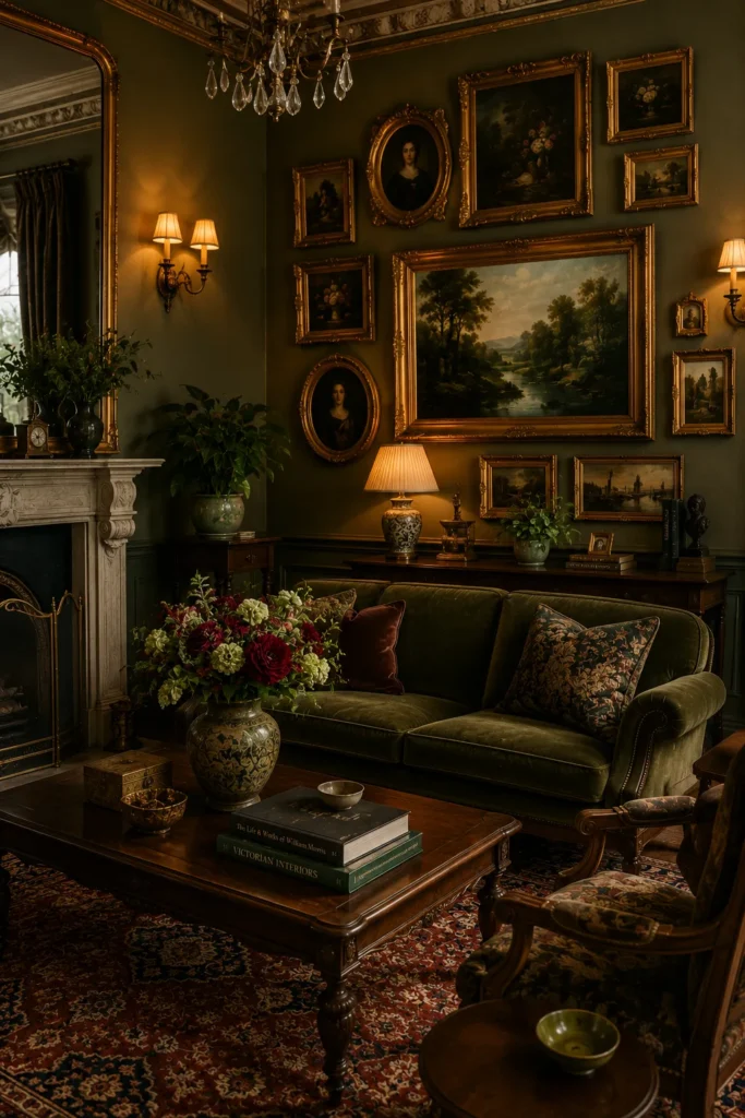 Gilded Gallery Wall