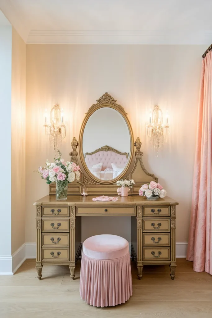 Gilded Vanity Corner