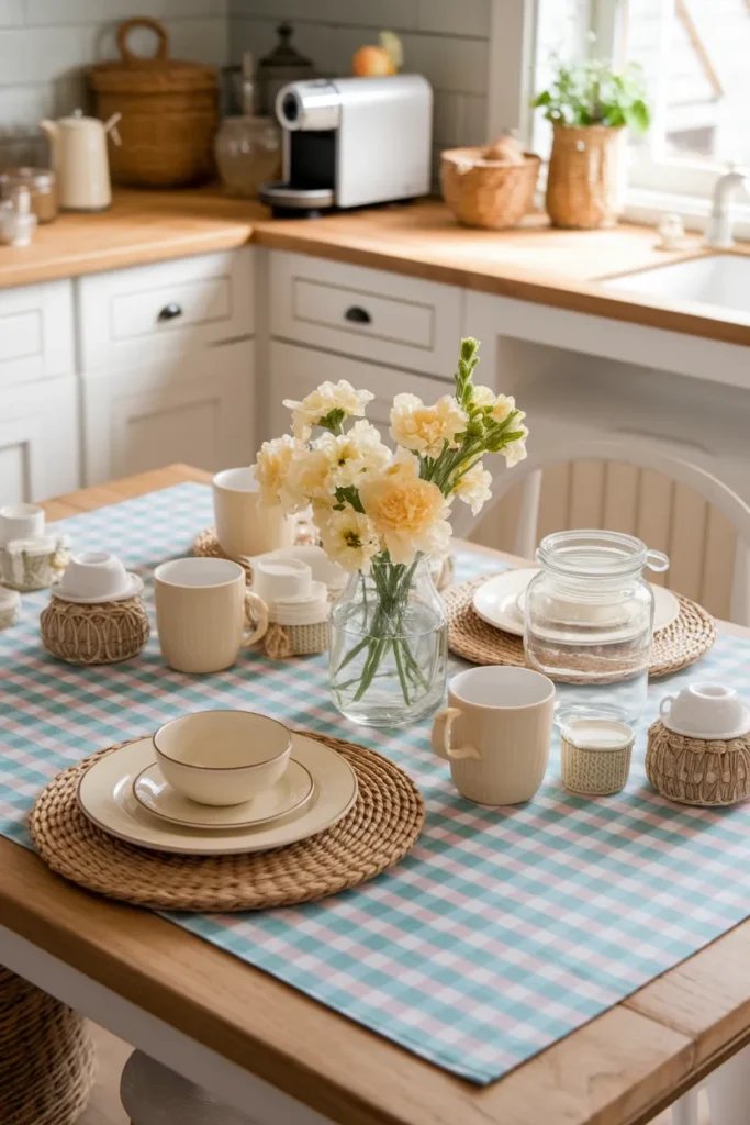Gingham Runner Style