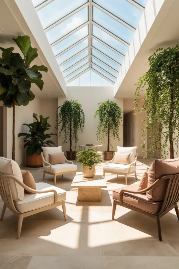 Glass Atrium Seating