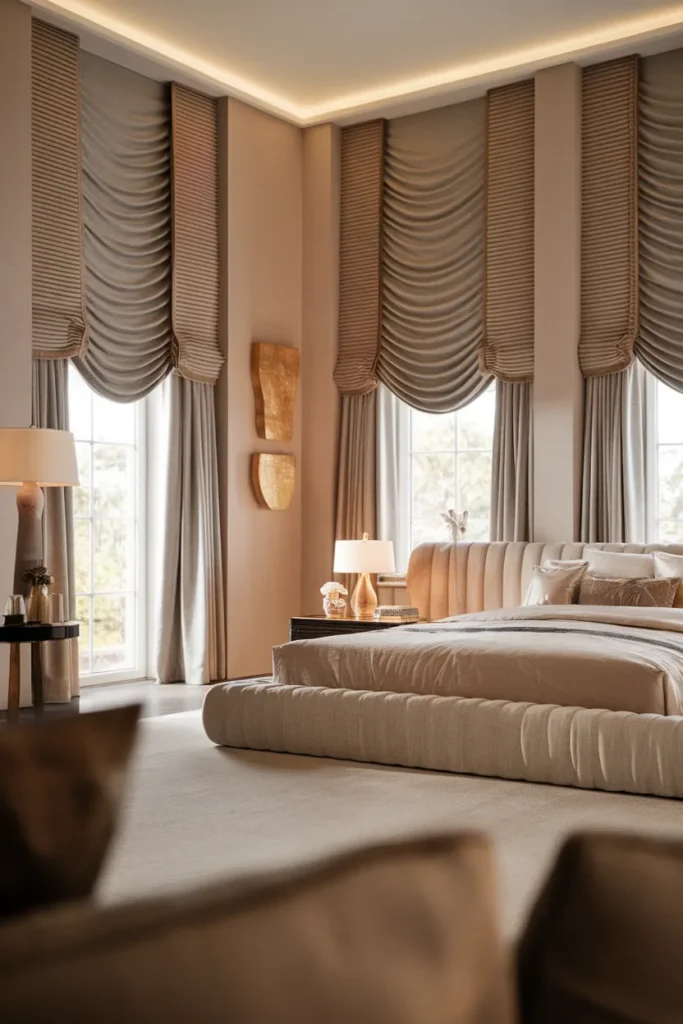 Greige Ripple Drapes