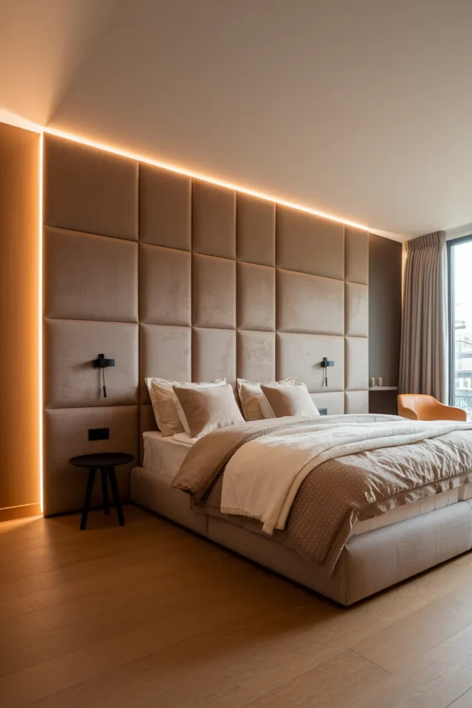 Hidden LED Headboard