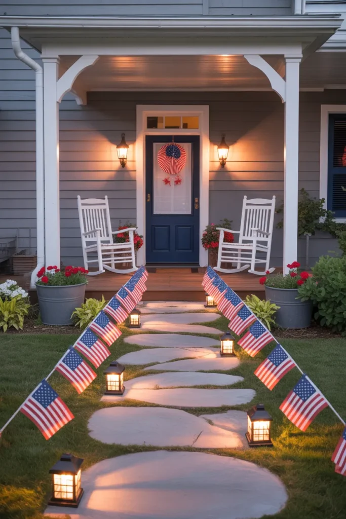 Illuminated Flag Path