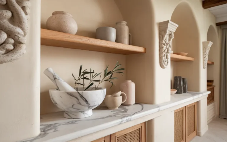 Kitchen shelf decor ideas