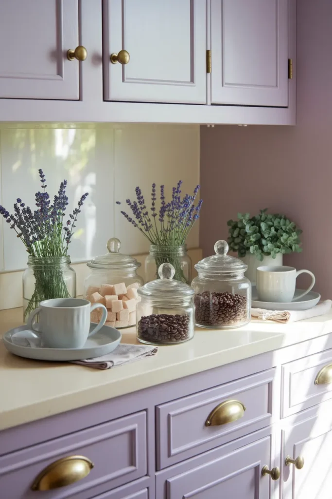 Lavender Counter Jars