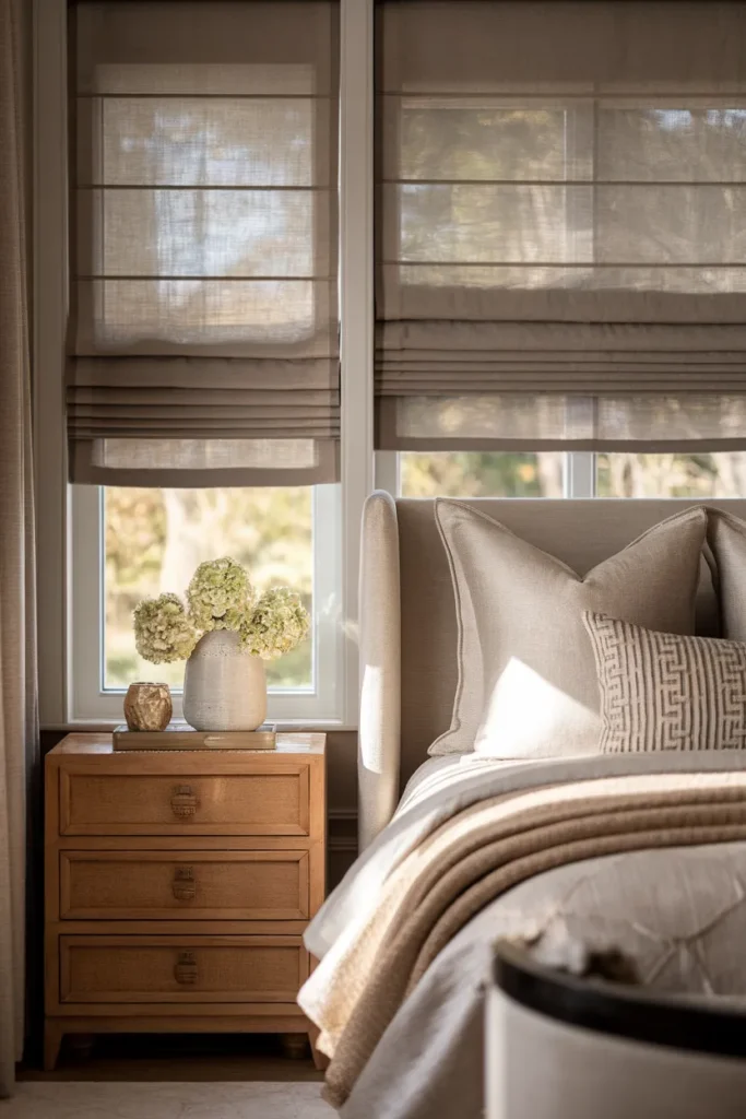  Layered Roman Shades
