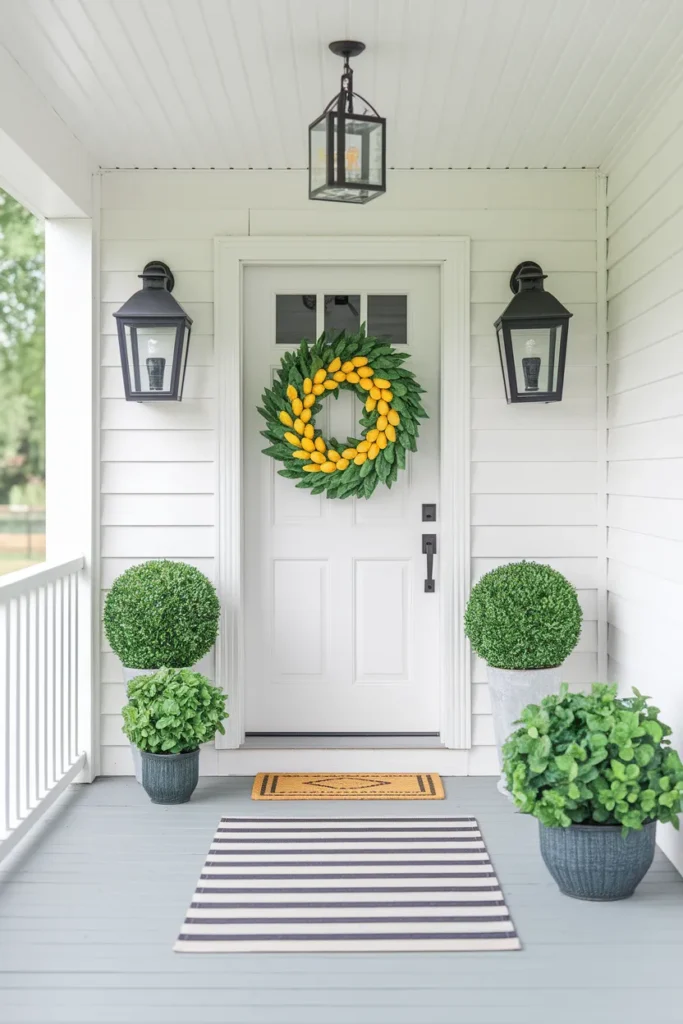 Lemon Wreath Display