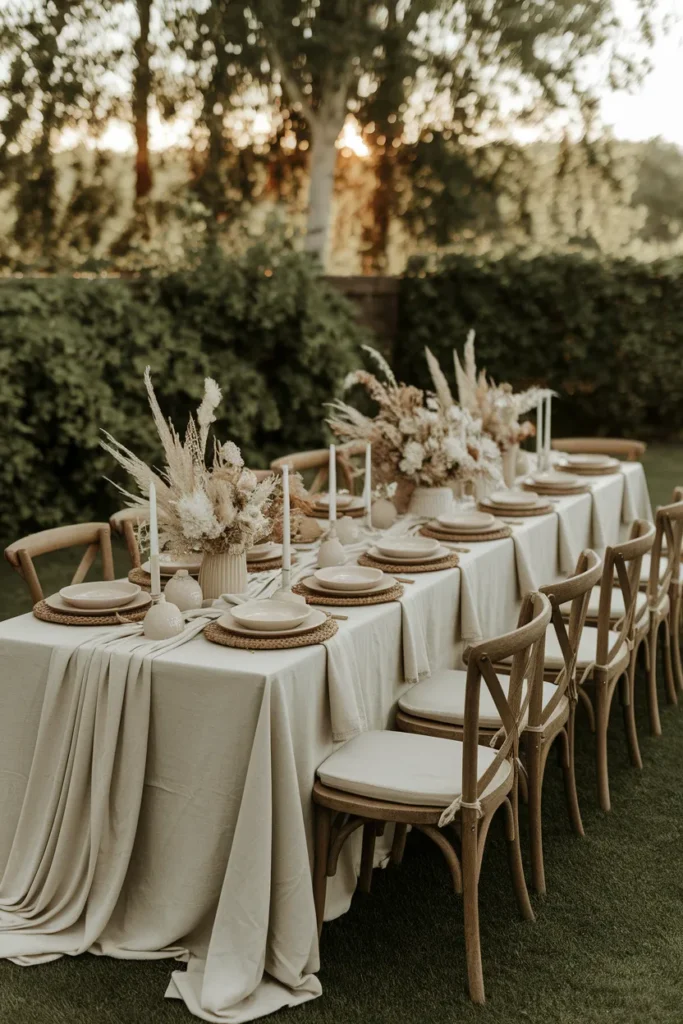 Linen Table Draping