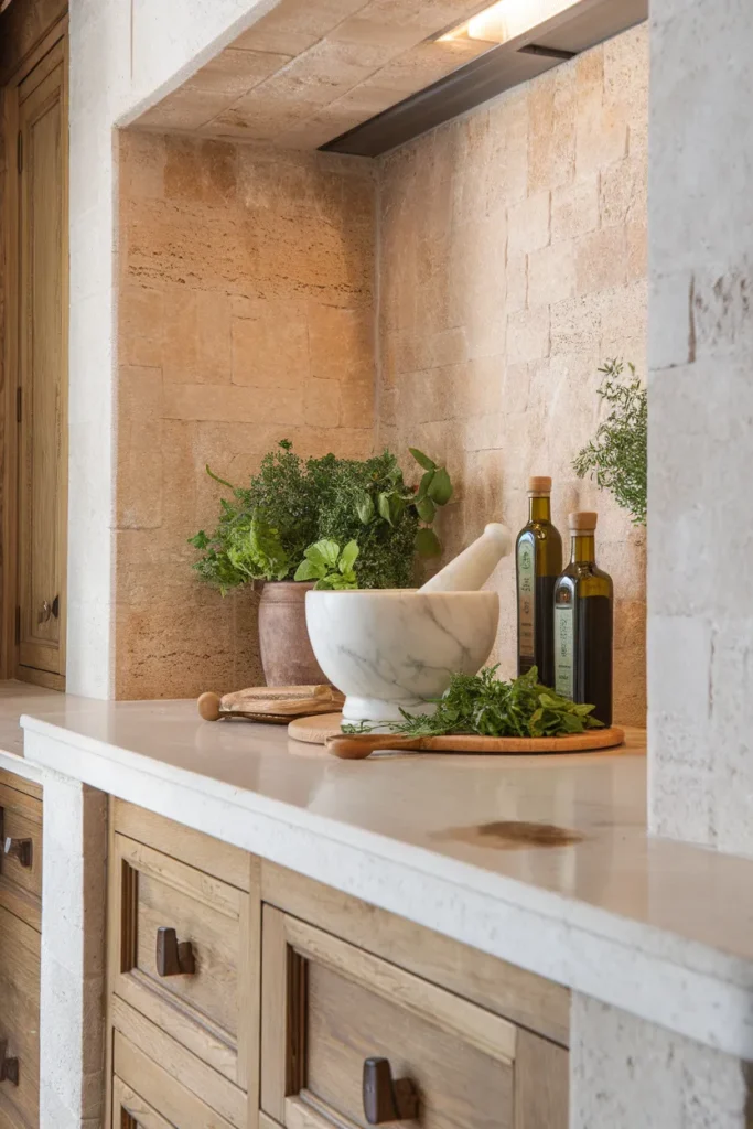 Marble Mortar Display