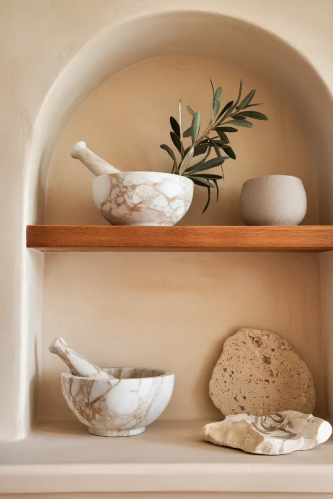 Marble Mortar Display