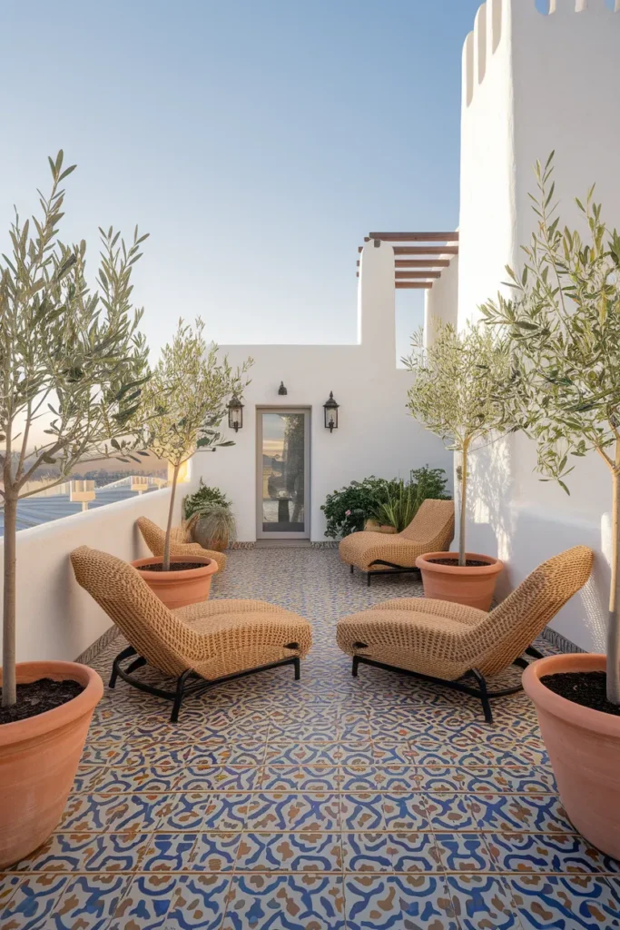 Mediterranean Tile Terrace