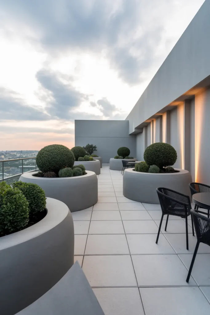 Minimal Concrete Planters