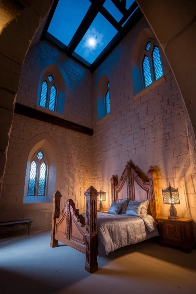 Moonlit Castle Chamber